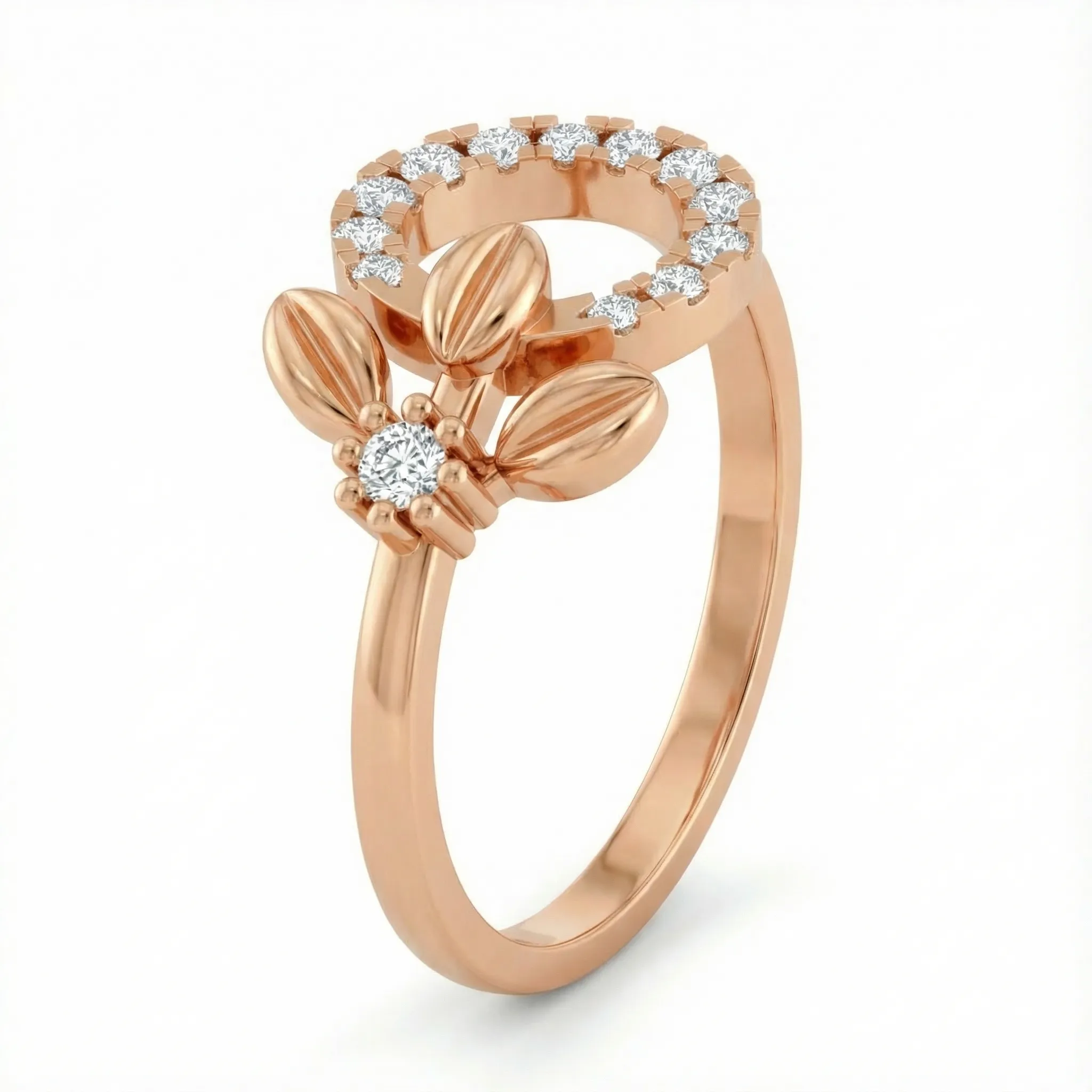 The Blooming Grace Ring - Lab Grown Diamond Ring | Blue Vesper